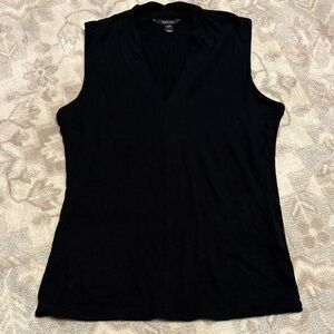 Black Sleeveless basic Top